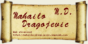 Mahailo Dragojević vizit kartica